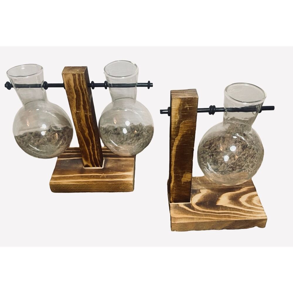 Tbest Glass Bulb Teranium Planters